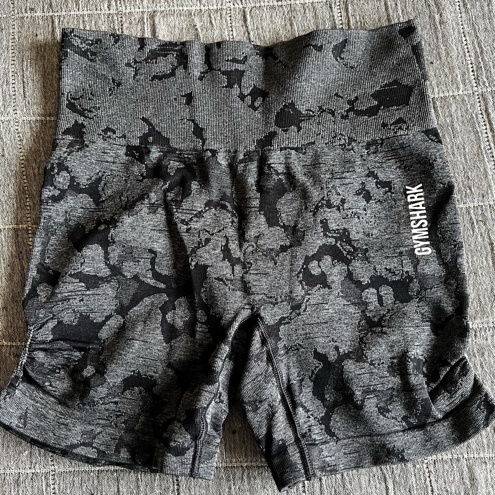 Black camo Gymshark shorts